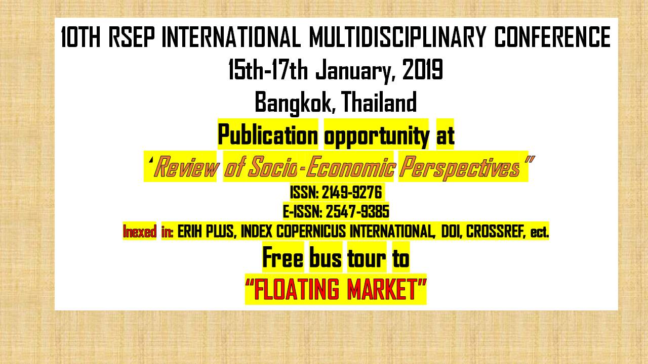 RSEP Conference - Bangkok 2019