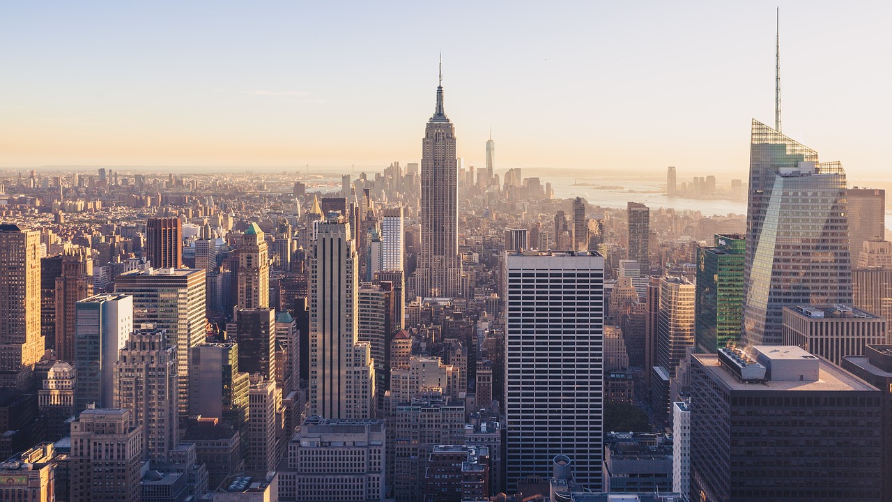 New York skyline.