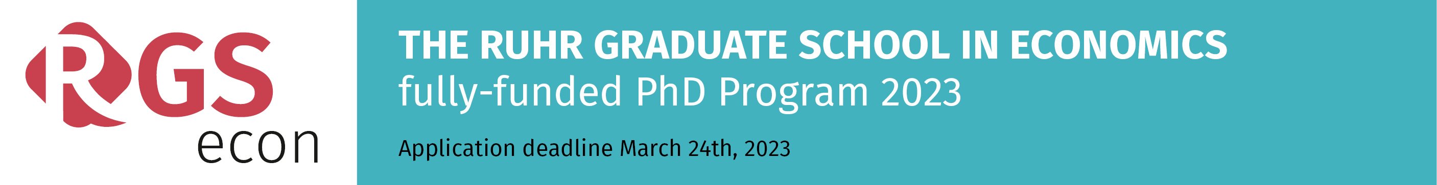 RGS Ruhr Graduate School of Economics Fully Funded Economics PhD Program