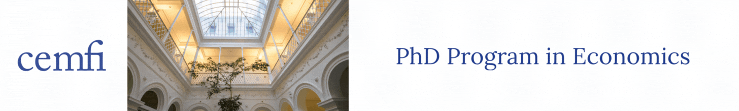 CEMFI PhD in Economics - Madrid, Spain - Apply by 31 May 2026