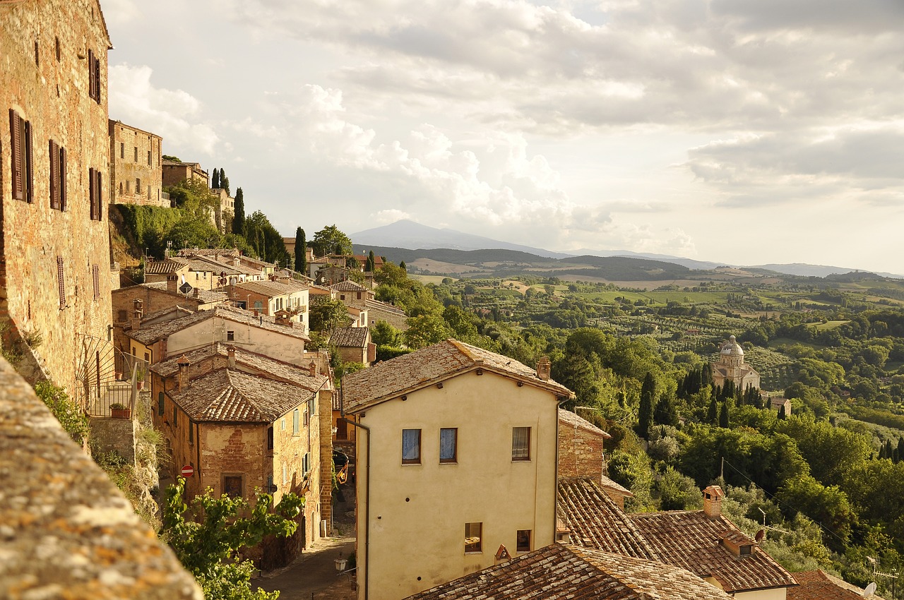 Italian countryside.