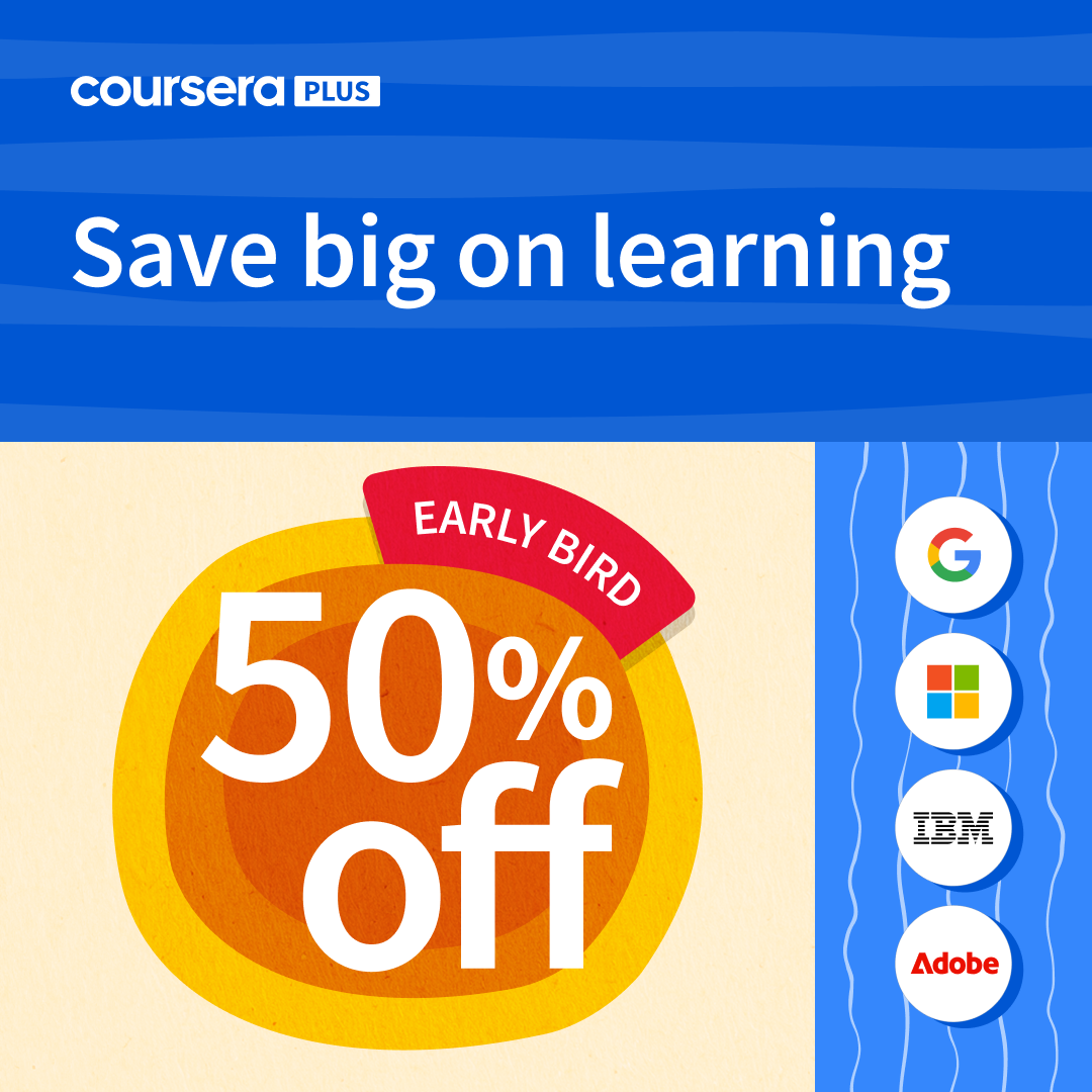 Coursera Summer Offer 50% Off