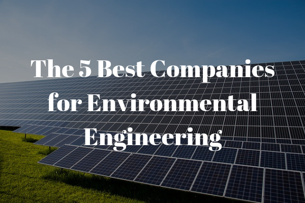 Top 5 Companies For Environmental Engineers To Work For Newengineer