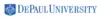 Logo for DePaul University