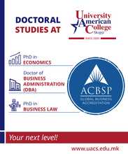 Call for Applications into Doctoral Study Programs of UACS (ACBSP accredited)