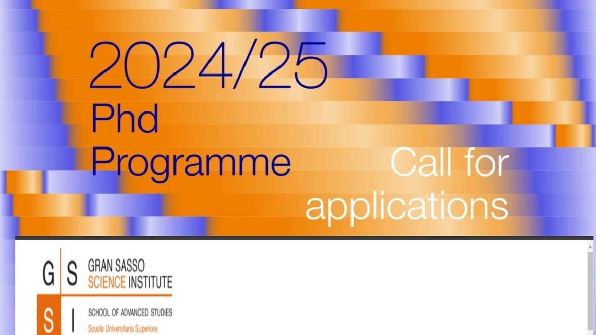 Call For GSSI PhD Applications 2024/25 | INOMICS