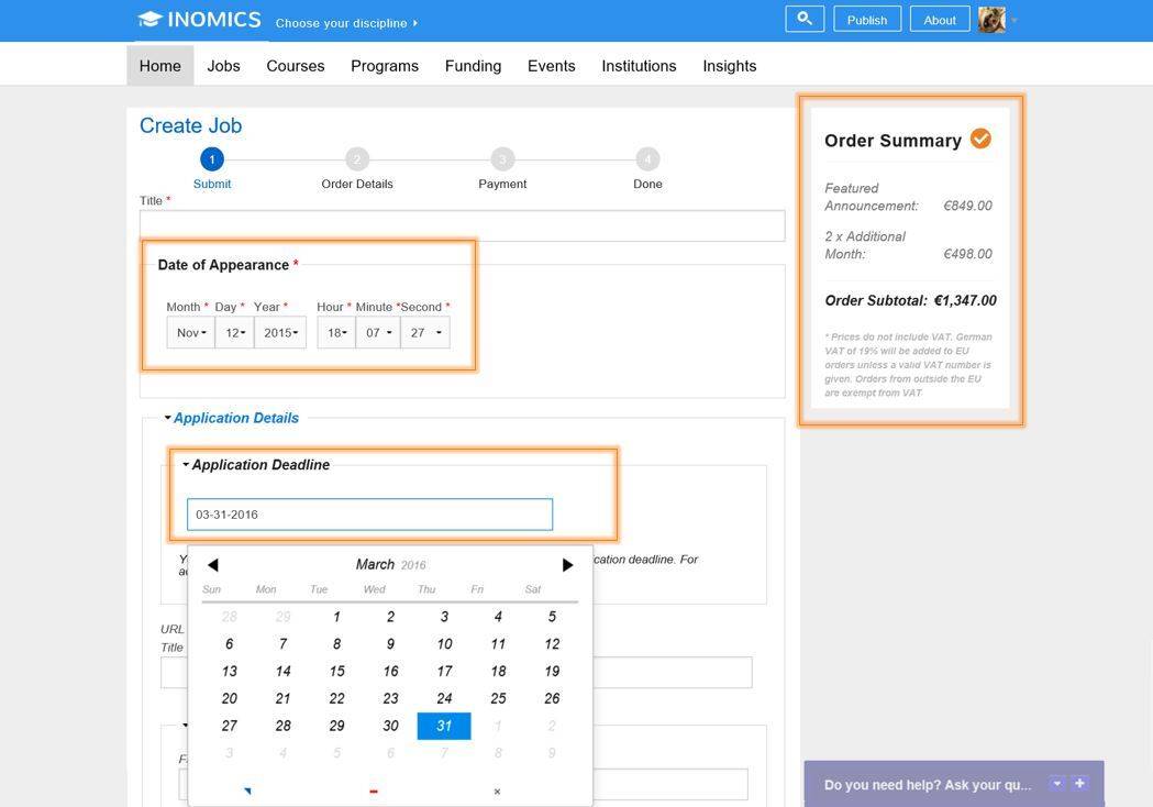 
          Inside INOMICS - More control for customers, with flexible online duration for Announcements
  