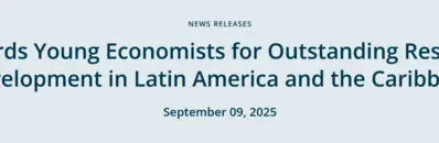 IDB Announces Winners of 2025 IDB Young Economist Award