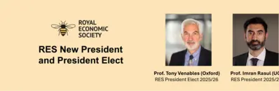 Royal Economics Society announces Professor Imran Rasul as RES President for 2025/26