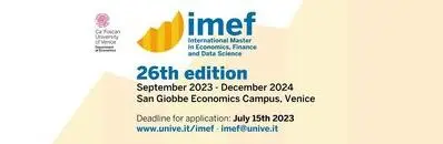 International Master in Economics, Finance and Data Science - Università Ca' Foscari Venezia