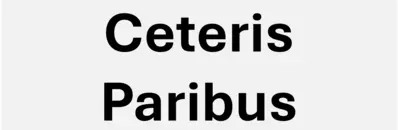 Ceteris Paribus